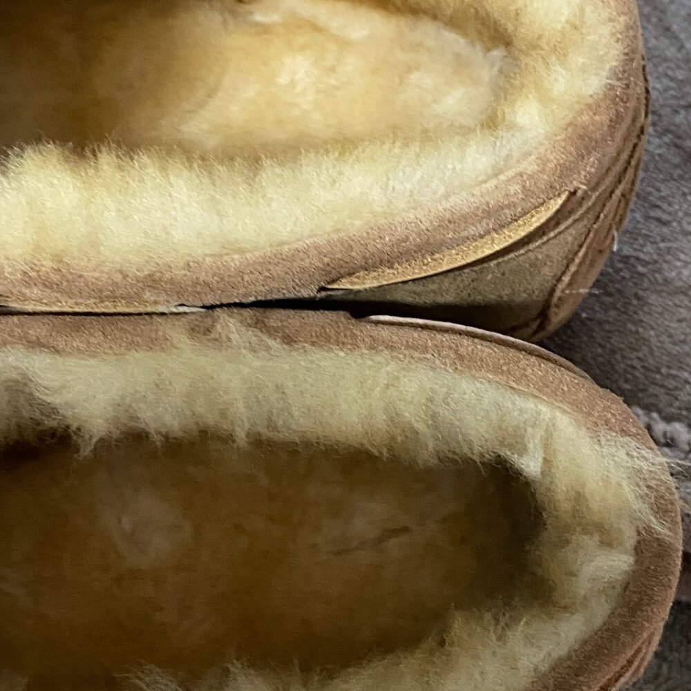 Lk New LL Bean Sheepskin Suede Slippers-Womens sz 9M - Picture 11 of 12
